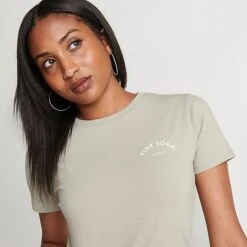 Women's Pink Soda Sport Aura Slim T-Shirt Agate Grey - PSW11687 630 -Fashion General Store PSW11687 630 M5