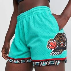 Women's Mitchell & Ness Vancouver Grizzlies 1995-96 Swingman Shorts Teal Blue - REL18067 BLU 12 Women's Mitchell & Ness Vancouver Grizzlies 1995-96 Swingman Shorts Teal Blue - REL18067 BLU -Fashion General Store REL18067 BLU M5