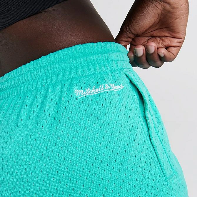 Women's Mitchell & Ness Vancouver Grizzlies 1995-96 Swingman Shorts Teal Blue - REL18067 BLU 8 Women's Mitchell & Ness Vancouver Grizzlies 1995-96 Swingman Shorts Teal Blue - REL18067 BLU - Image 6