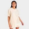 Women's Supply & Demand Paisley Patch Split T-Shirt Beige - SUW16384 250
