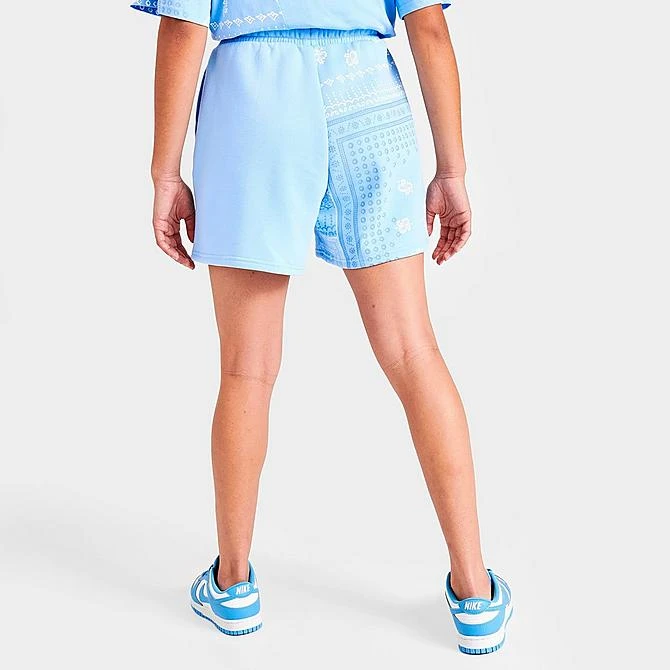 Women's Supply & Demand Paisley Patch Shorts Light Blue - SUW16389 105 6 Women's Supply & Demand Paisley Patch Shorts Light Blue - SUW16389 105 - Image 4