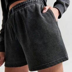 Women's Supply & Demand Fleece Shorts Acid Black - SUW16470 090 -Fashion General Store SUW16470 090 M5