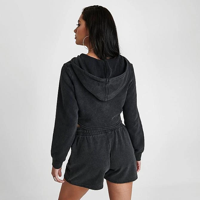 Women's Supply & Demand Corset Full-Zip Hoodie Acid Black - SUW16471 090 6 Women's Supply & Demand Corset Full-Zip Hoodie Acid Black - SUW16471 090 - Image 4