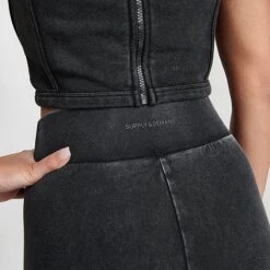 Women's Supply & Demand Jasper Bike Shorts Acid Black - SUW16472 090 -Fashion General Store SUW16472 090 M5