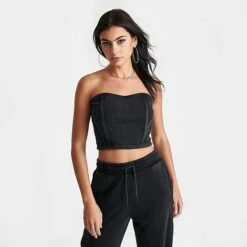 Women's FLETCHER X Supply & Demand Corset Top Acid Black - SUW16537 090