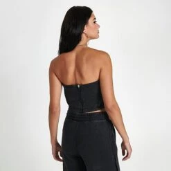 Women's FLETCHER X Supply & Demand Corset Top Acid Black - SUW16537 090 -Fashion General Store SUW16537 090 M4