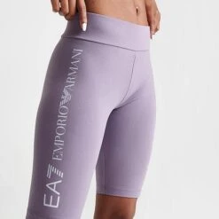 Women's Emporio Armani EA7 Biker Shorts Purple - TJ01Z134 982 -Fashion General Store TJ01Z134 982 M5