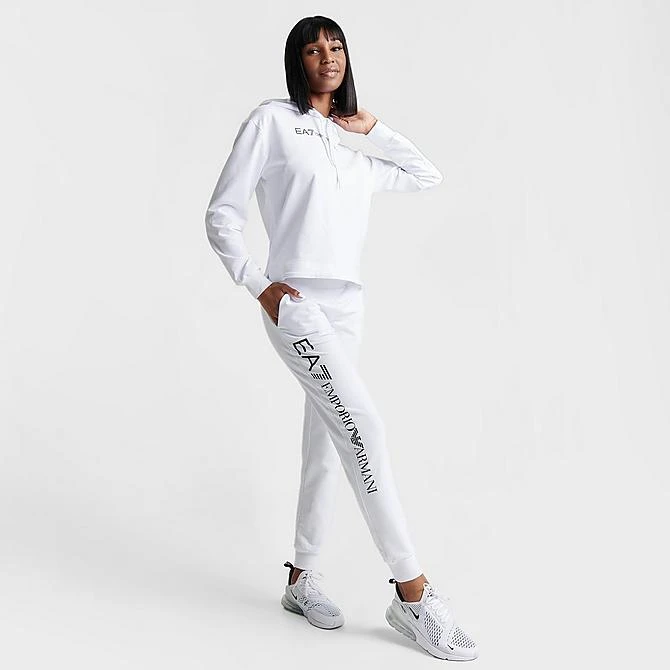 Women's Emporio Armani EA7 Jogger Pants White - TJCQZ002 100 4 Women's Emporio Armani EA7 Jogger Pants White - TJCQZ002 100 - Image 2