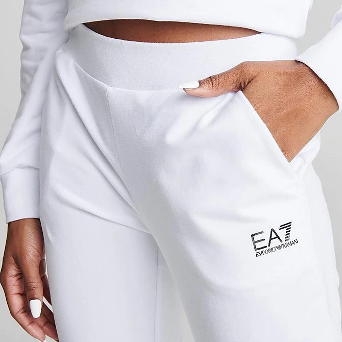 Women's Emporio Armani EA7 Jogger Pants White - TJCQZ002 100 8 Women's Emporio Armani EA7 Jogger Pants White - TJCQZ002 100 - Image 6