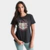Women's Vans Rock Flowers Crewneck T-Shirt Black - VN0003SS BLK 2 Women's Vans Rock Flowers Crewneck T-Shirt Black - VN0003SS BLK -Fashion General Store VN0003SS BLK M1