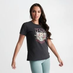 Women's Vans Rock Flowers Crewneck T-Shirt Black - VN0003SS BLK -Fashion General Store VN0003SS BLK M3