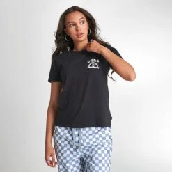 Women's Vans Rainbow Skull T-Shirt Black - VN00077M BLK -Fashion General Store VN00077M BLK M3