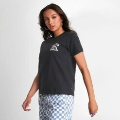 Women's Vans Rainbow Skull T-Shirt Black - VN00077M BLK -Fashion General Store VN00077M BLK M4